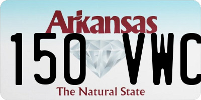 AR license plate 150VWC