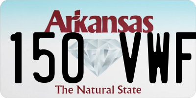 AR license plate 150VWF