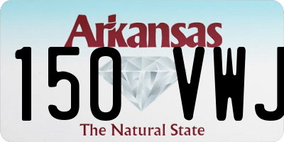 AR license plate 150VWJ