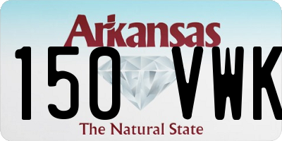 AR license plate 150VWK
