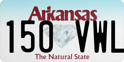 AR license plate 150VWL