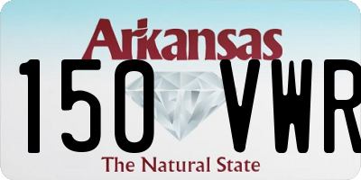 AR license plate 150VWR