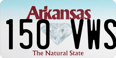 AR license plate 150VWS