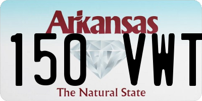 AR license plate 150VWT