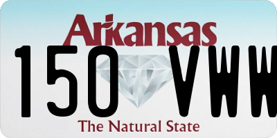 AR license plate 150VWW
