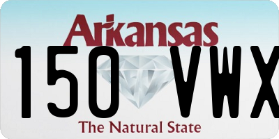 AR license plate 150VWX