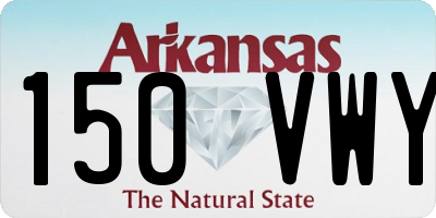 AR license plate 150VWY
