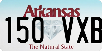 AR license plate 150VXB