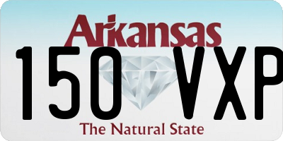 AR license plate 150VXP