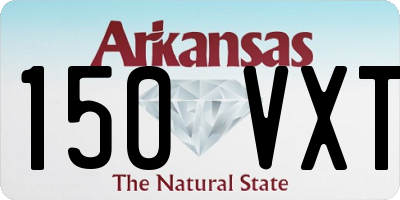 AR license plate 150VXT