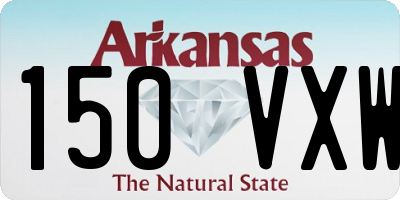 AR license plate 150VXW