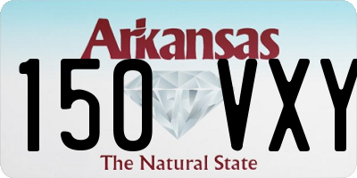 AR license plate 150VXY
