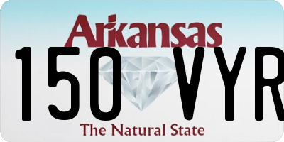 AR license plate 150VYR