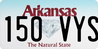 AR license plate 150VYS