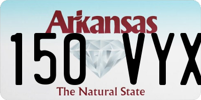 AR license plate 150VYX