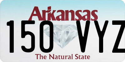 AR license plate 150VYZ