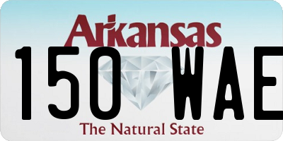 AR license plate 150WAE