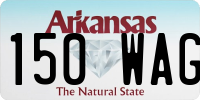 AR license plate 150WAG