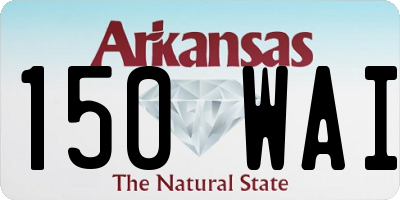 AR license plate 150WAI