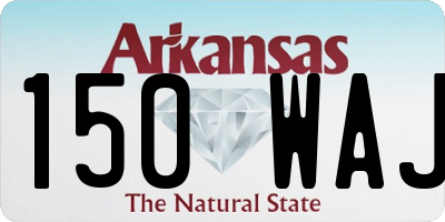 AR license plate 150WAJ