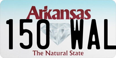 AR license plate 150WAL