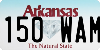 AR license plate 150WAM