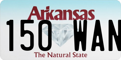 AR license plate 150WAN