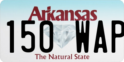 AR license plate 150WAP