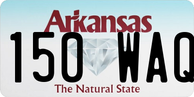 AR license plate 150WAQ