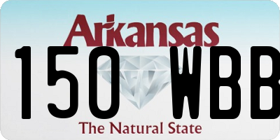 AR license plate 150WBB