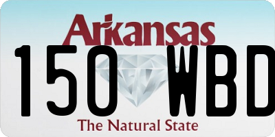 AR license plate 150WBD