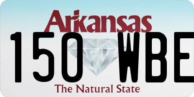 AR license plate 150WBE