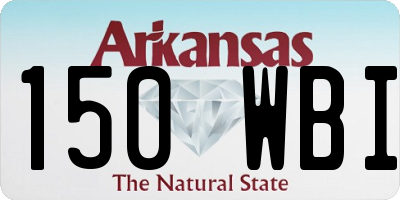 AR license plate 150WBI