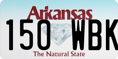 AR license plate 150WBK