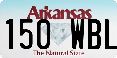 AR license plate 150WBL