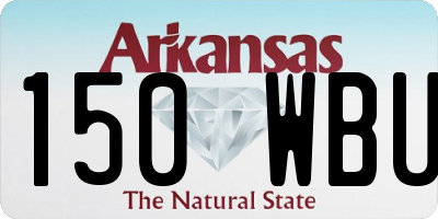 AR license plate 150WBU