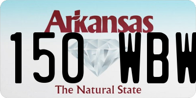 AR license plate 150WBW