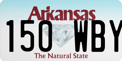 AR license plate 150WBY