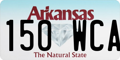 AR license plate 150WCA