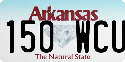 AR license plate 150WCU