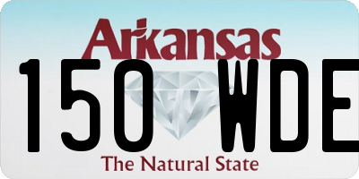 AR license plate 150WDE