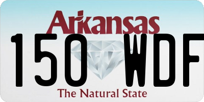 AR license plate 150WDF