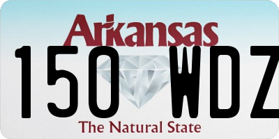 AR license plate 150WDZ