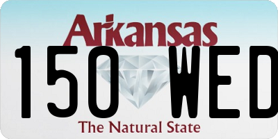 AR license plate 150WED