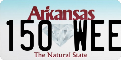 AR license plate 150WEE