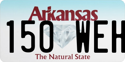 AR license plate 150WEH