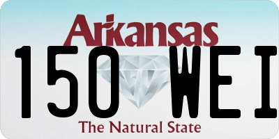 AR license plate 150WEI