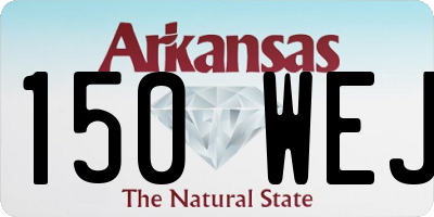 AR license plate 150WEJ