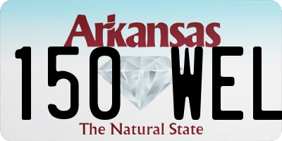 AR license plate 150WEL
