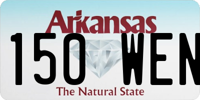 AR license plate 150WEN